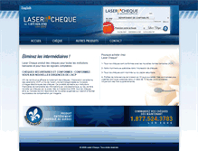 Tablet Screenshot of lasercheque.com